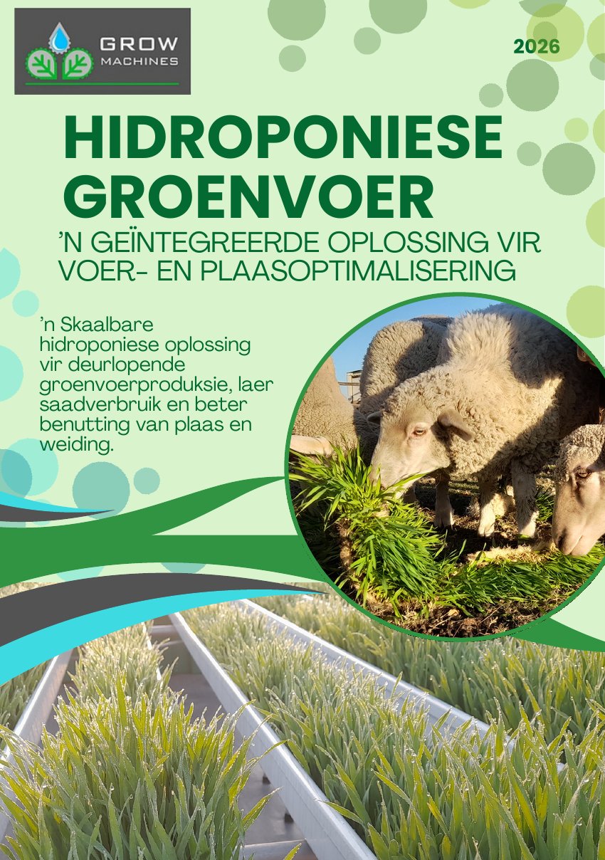 Afrikaans brochure: Hydroponic Greenfeed System