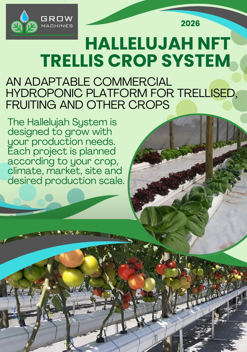English brochure: Hallelujah NFT Trellis Crop System